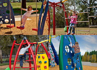 Here are images of the new playsets we'll be receiving. Click for a blow up. (©gametime.com)